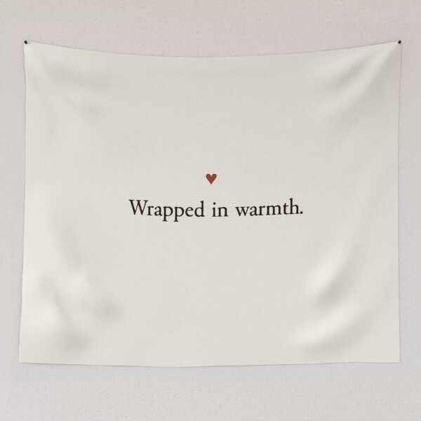 Item preview, Wrapped in Warmth – Cozy Minimal Winter Quote designed and sold by Irene Catchmind.