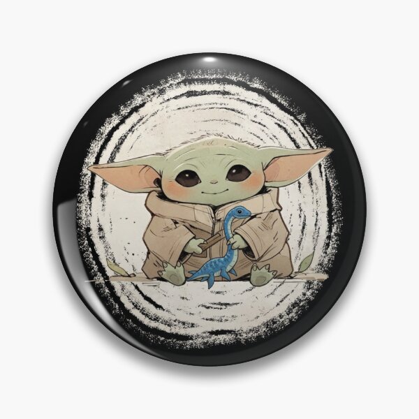 Item preview, BABY YODA WITH A PLESIOSAURUS designed and sold by LIS AND MELIVERSO.