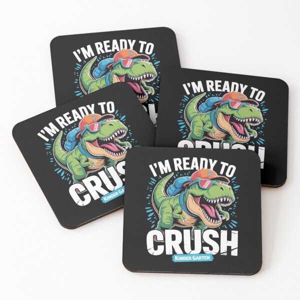 Item preview, Ready To Crush Kindergarten Dinosaur Back to School Boys designed and sold by SIGORDESIGN.