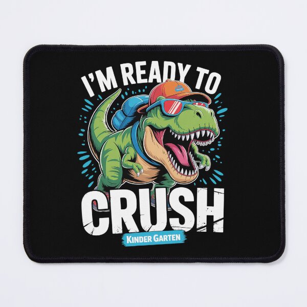 Item preview, Ready To Crush Kindergarten Dinosaur Back to School Boys designed and sold by SIGORDESIGN.