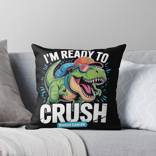Item preview, Ready To Crush Kindergarten Dinosaur Back to School Boys designed and sold by SIGORDESIGN.