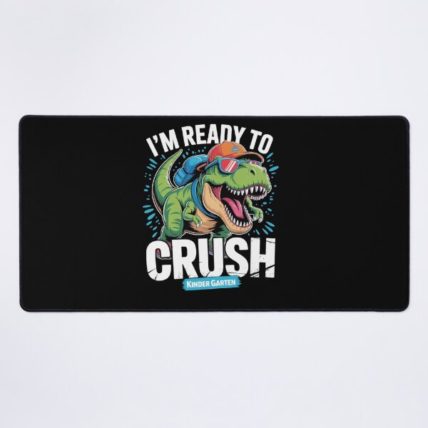 Item preview, Ready To Crush Kindergarten Dinosaur Back to School Boys designed and sold by SIGORDESIGN.
