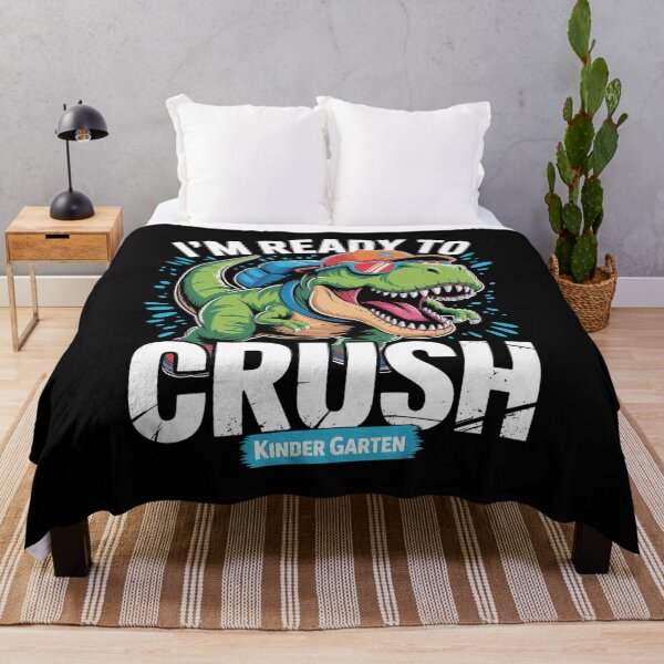 Item preview, Ready To Crush Kindergarten Dinosaur Back to School Boys designed and sold by SIGORDESIGN.