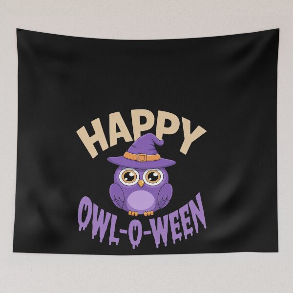 Item preview, Happy Owl-O-Ween Owl Lovers Halloween Fun for Spooky Season designed and sold by katherintration.