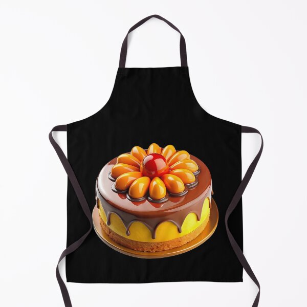 Item preview, Gourmet Chocolate and Orange Mirror Glaze Flower Cake designed and sold by Jirada.