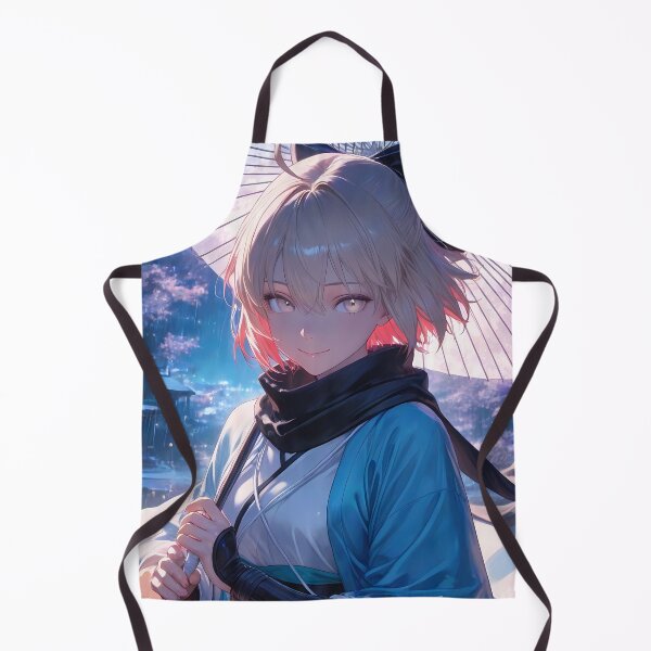 Item preview, Sakura Saber Okita Souji Fate Grand Order Anime Girl Rainy Night Samurai Umbrella designed and sold by CarlosBender.