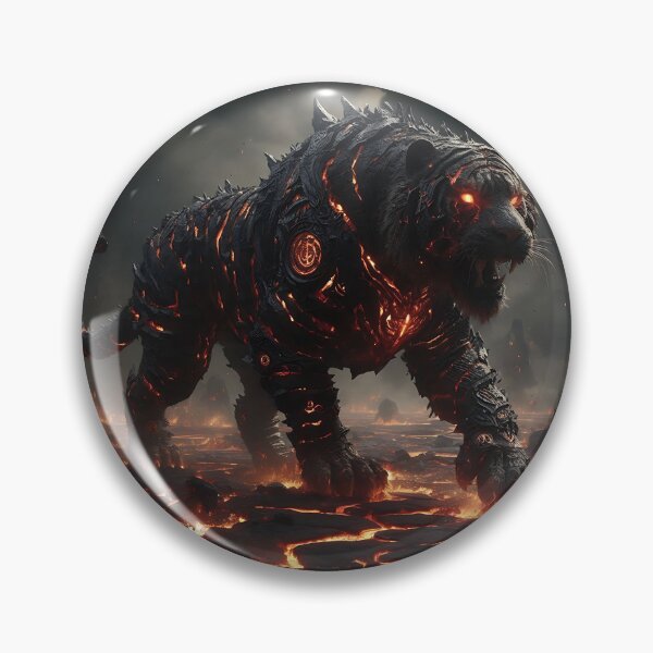 Item preview, Black Lava Tiger designed and sold by GalleryBrisArt.