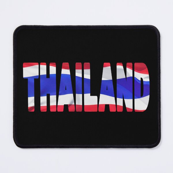 Item preview, THAILAND - Flag Flying in Wind cut to Letters Souvenir Sticker Shirt designed and sold by Adam Gormley.