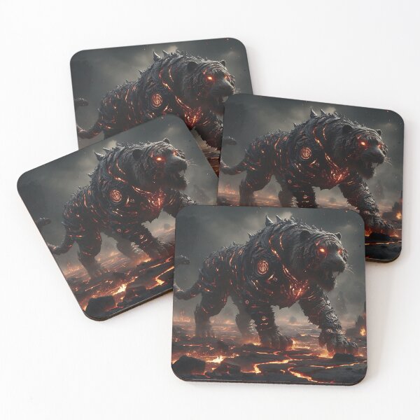 Item preview, Black Lava Tiger designed and sold by GalleryBrisArt.