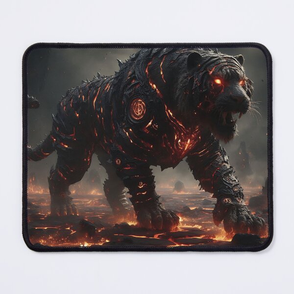 Item preview, Black Lava Tiger designed and sold by GalleryBrisArt.