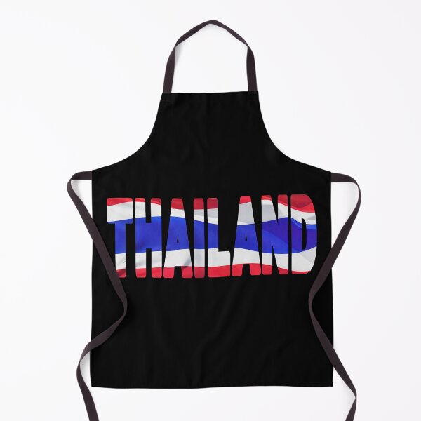 Item preview, THAILAND - Flag Flying in Wind cut to Letters Souvenir Sticker Shirt designed and sold by Adam Gormley.