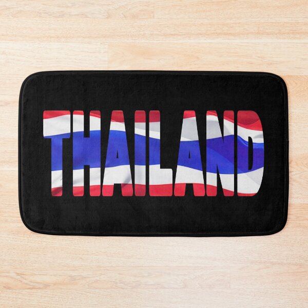 Item preview, THAILAND - Flag Flying in Wind cut to Letters Souvenir Sticker Shirt designed and sold by Adam Gormley.