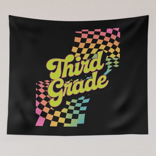 Item preview, Third Grade Teacher Team Lightning Bolt Checkered 90s designed and sold by SIGORDESIGN.