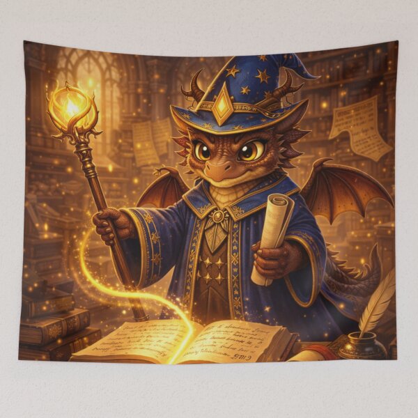 Item preview, Runelyn the Wizard Dragon – Strict Rule Magic Teacher Dragon Hatchling designed and sold by EpicDragons-.