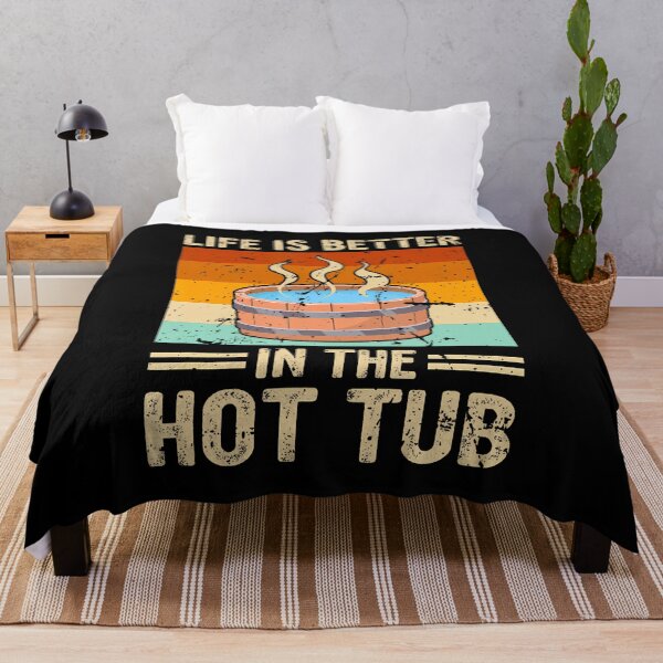 Item preview, Vintage Retro Life Is Better In The Hot Tub designed and sold by reeneregen.