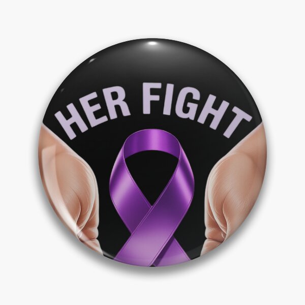 Item preview, Her Fight Is My Fight Purple Ribbon Fibromyalgia Awareness designed and sold by katherintration.