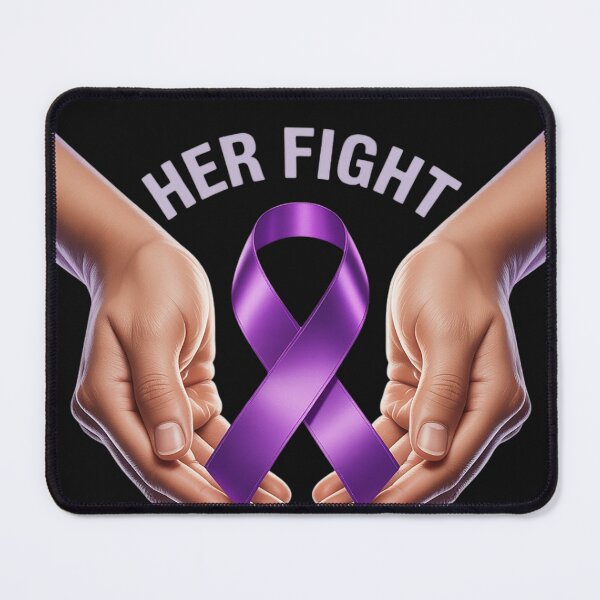 Item preview, Her Fight Is My Fight Purple Ribbon Fibromyalgia Awareness designed and sold by katherintration.
