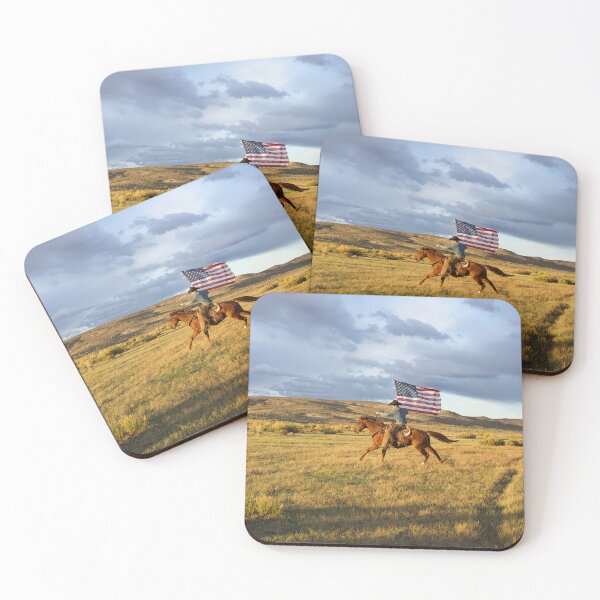 Item preview, He rides with the American Flag designed and sold by ImagesbyCharyn.