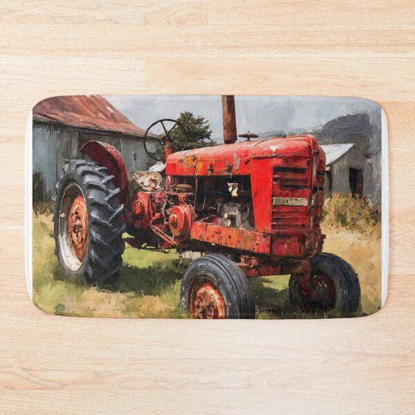Item preview, Rustic Red Farm Tractor designed and sold by Savannah Gibbs.