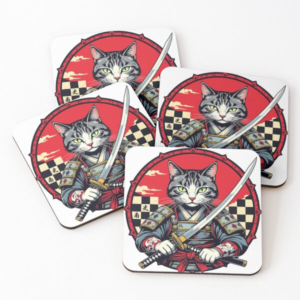 Item preview, Cat Samurai Katana designed and sold by vinartdesigns.
