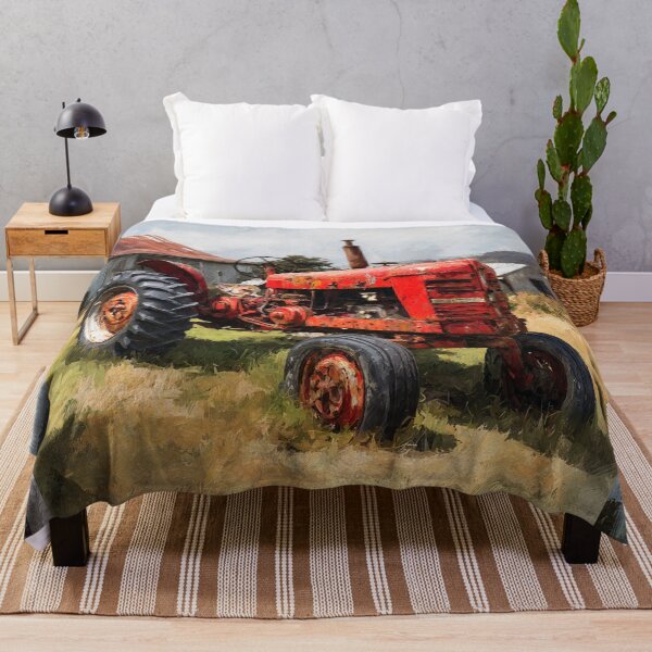 Item preview, Rustic Red Farm Tractor designed and sold by Savannah Gibbs.