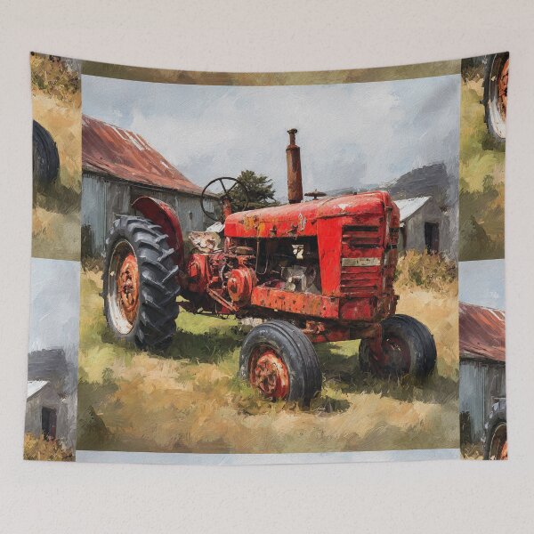Item preview, Rustic Red Farm Tractor designed and sold by Savannah Gibbs.