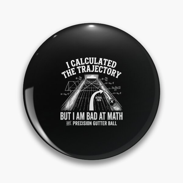 Item preview, Funny Bowling Physics Trajectory - Math Science Gutter Ball Humor designed and sold by Mason-Pride.