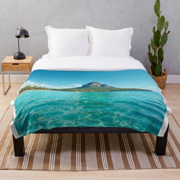 Item preview, Turquoise Paradise Island – Tropical Coastline Travel Poster Art designed and sold by PixPixari.