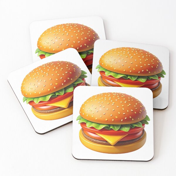 Item preview, Classic Sesame Seed Cheeseburger with Fresh Toppings designed and sold by Jirada.