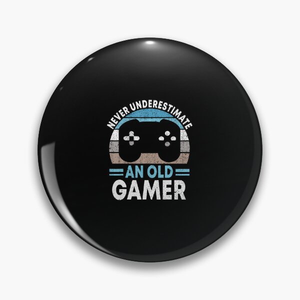 Item preview, Never Underestimate An Old Gamer Gaming Video Games designed and sold by reeneregen.