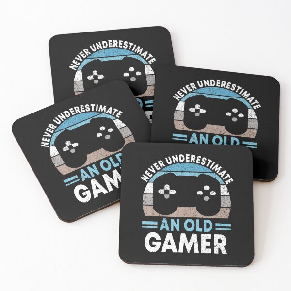 Item preview, Never Underestimate An Old Gamer Gaming Video Games designed and sold by reeneregen.