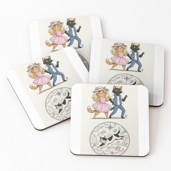 Item preview, ("Paw-fect Pink Beach Couple") designed and sold by Bit Canvas.