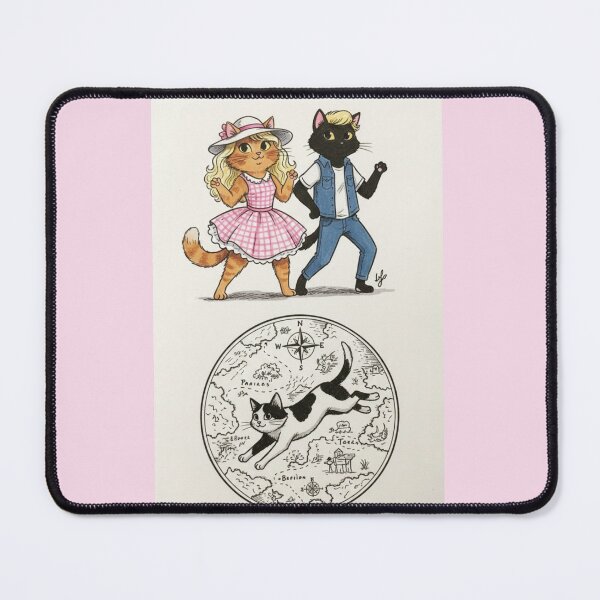Item preview, ("Paw-fect Pink Beach Couple") designed and sold by Bit Canvas.
