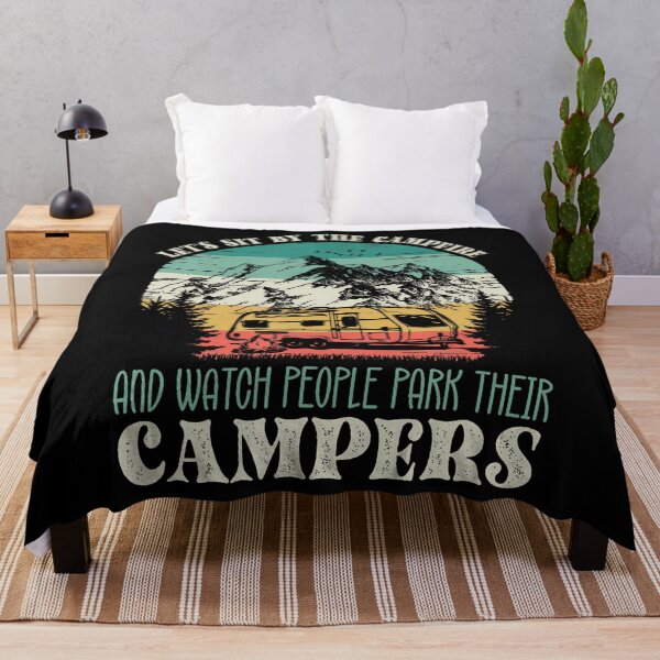 Item preview, Sit By Campfire Watch Campers Vintage Camping Outdoor designed and sold by mischwpwarso.