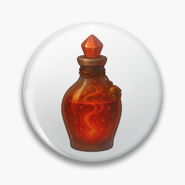 Item preview, Ember Sparkbrew – Red Gold Fire Potion of Power designed and sold by AlcheArtsStudio.