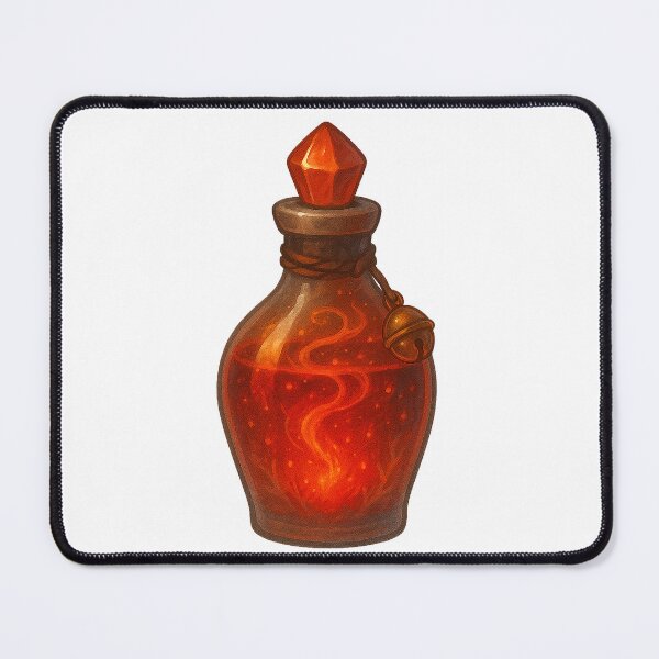 Item preview, Ember Sparkbrew – Red Gold Fire Potion of Power designed and sold by AlcheArtsStudio.
