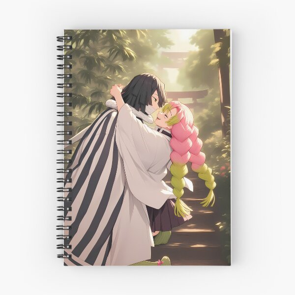 Item preview, Mitsuri Kanroji Romantic Embrace Demon Slayer Anime Girl designed and sold by CarlosBender.