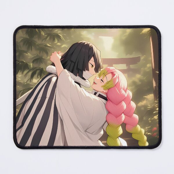 Item preview, Mitsuri Kanroji Romantic Embrace Demon Slayer Anime Girl designed and sold by CarlosBender.