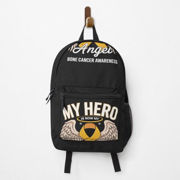 Item preview, Hero is Now My Angel Bone My Cancer Awareness Yellow Ribbon designed and sold by katherintration.