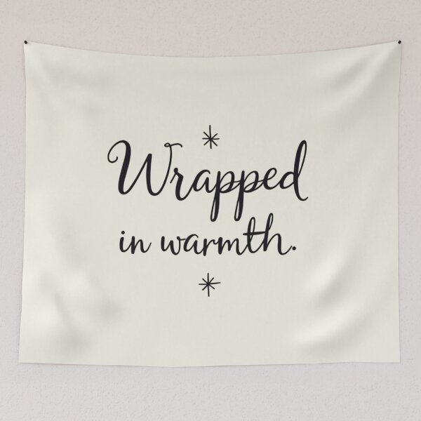 Item preview, Wrapped in Warmth – Cozy Minimal Winter Quote designed and sold by Irene Catchmind.