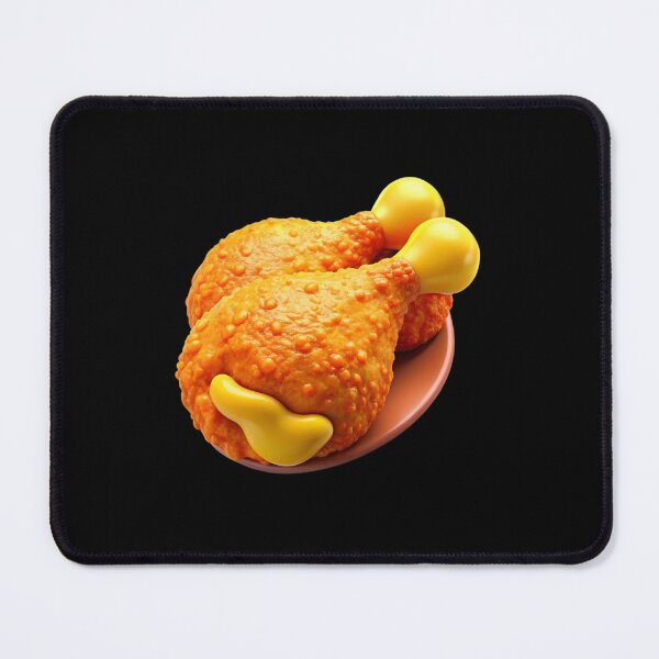 Item preview, 3D Stylized Fried Chicken Drumsticks Illustration designed and sold by Jirada.