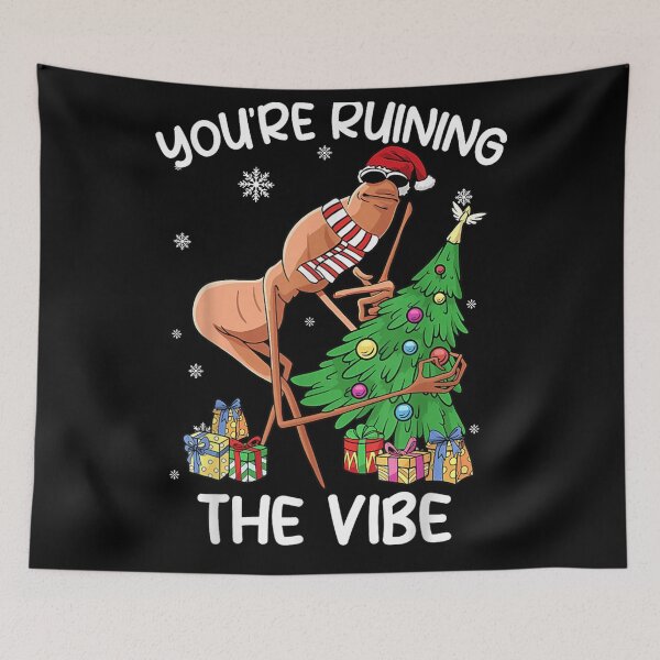 Item preview, You Are Ruining The Vibe Funny Christmas Stick Figure Holiday Humor designed and sold by DunciOcukino.