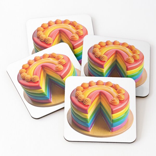 Item preview, 3D Stylized Layered Rainbow Cake designed and sold by Jirada.