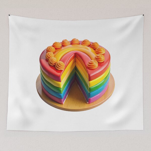 Item preview, 3D Stylized Layered Rainbow Cake designed and sold by Jirada.