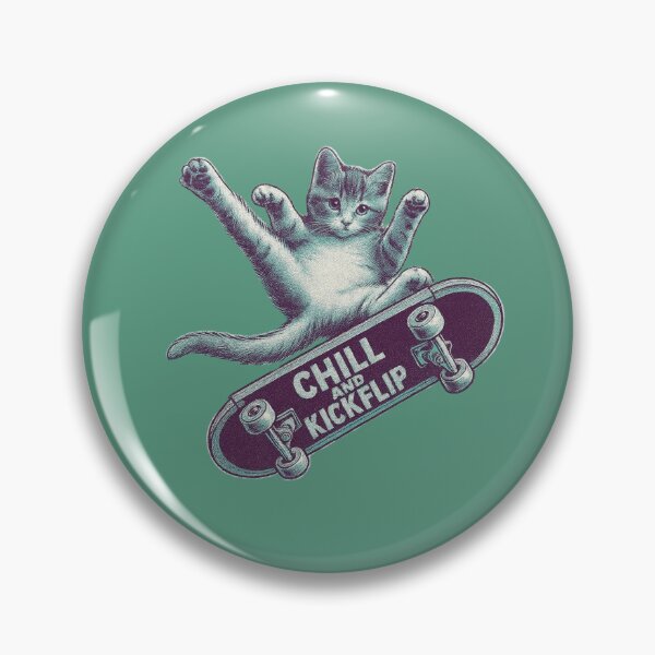 Artikelvorschau, Kickflip Kitty entworfen und verkauft von Niche-Creative.