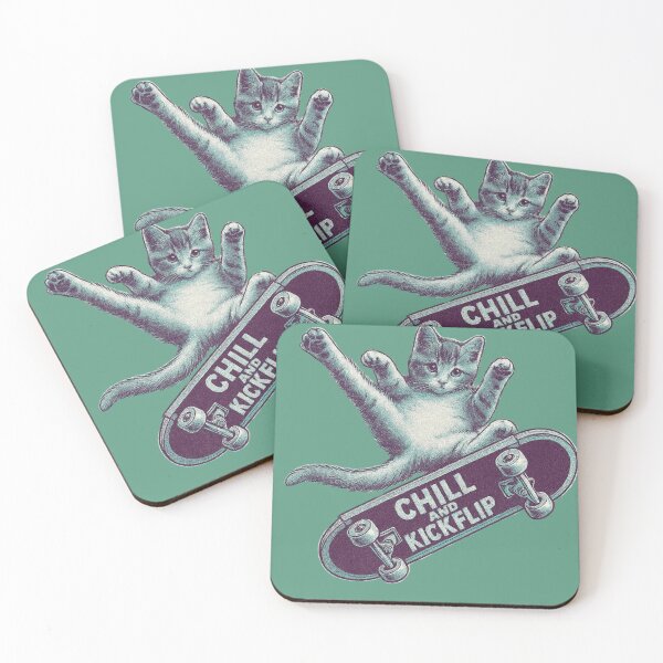 Item preview, Kickflip Kitty designed and sold by Niche-Creative.