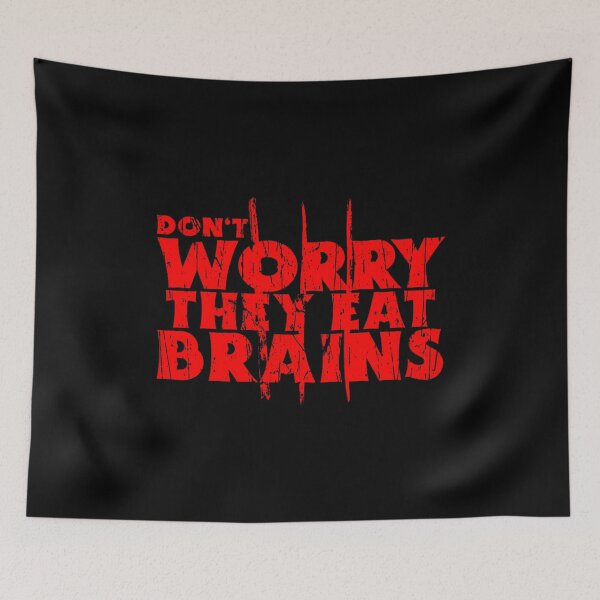 Item preview, Don't Worry They Eat Brains Funny Zombie designed and sold by reeneregen.