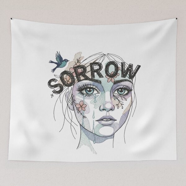 Item preview, Expressive Typography Design | Dark Aesthetic Sadness Quote designed and sold by chunzartshop.