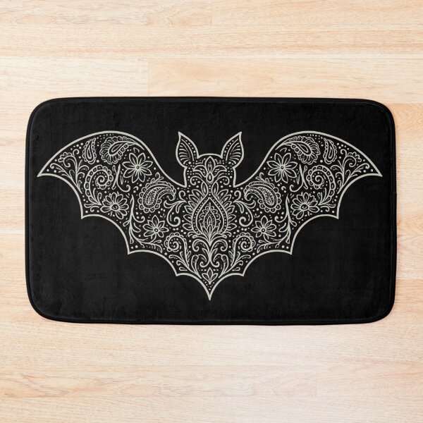 Item preview, Ornate Gothic Bat Illustration – Dark Floral Line Art designed and sold by Mouraludia.
