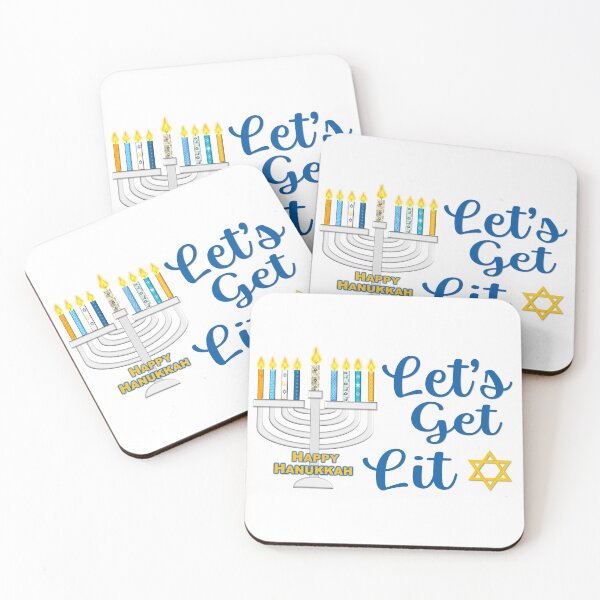 Item preview, Let’s Get Lit – Funny Hanukkah Menorah Design designed and sold by 5adraval.